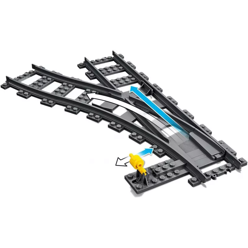 Set de construcción LEGO City 60238 – desvío de vías y accesorios para sets de juego