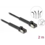 Cable de red DeLOCK RJ45 slim Cat.6A U/FTP 2 m negro