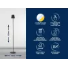 Beper P201UTP401 lámpara de sofá recargable, control táctil, altura regulable, 2,3 W, negra