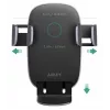Soporte de carga inalámbrica para coche Aukey HD-C52 — soporte para coche compatible con Qi con ángulo ajustable y función de carga inalámbrica