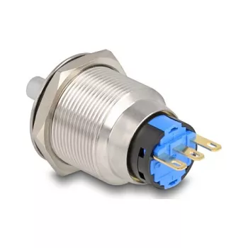 Conmutador giratorio DELOCK 22016 22 mm con 3 conexiones de soldadura