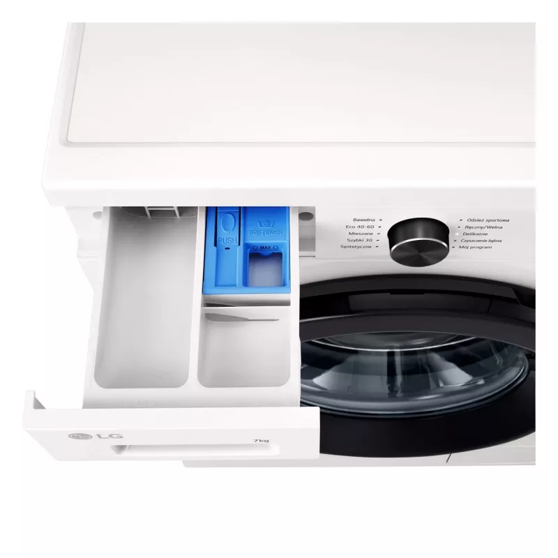 Lavadora LG F2X10S7NWK — carga frontal, 600 mm de anchura, 540 mm de profundidad, 890 mm de altura, 59 kg de peso neto