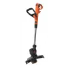 Black & Decker BESTA525-QS, desbrozadora, 25 cm, hilo de nailon, mango en D, 1,6 mm, 10 m