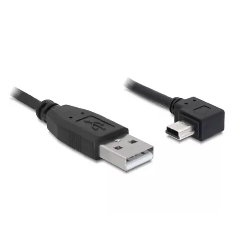 Cable USB DeLOCK 82684 USB 2.0 5m USB A Mini-USB B negro
