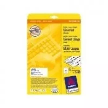 Avery - Etiquetas - blanco - A4 (210 x 297 mm) - 25 uds. (3490)