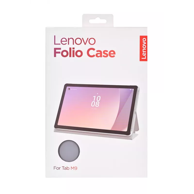 Lenovo ZG38C04869 funda Folio para Tab M9, 22,9 cm (9 pulgadas), poliuretano/policarbonato, gris
