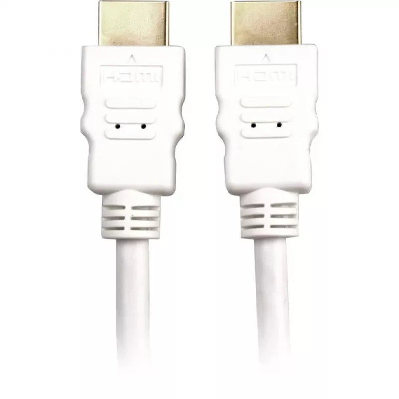 Cable HDMI High Speed con Ethernet blanco, 2 metros