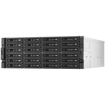 QNAP - TL-R2400PES-RP - Array de discos - 24 bahías (SATA-600 / SAS-3) SAS 12Gb/s (externo) Montaje en rack 3U