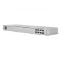 Switch de red gestionado L2 UBIQUITI USW-Aggregation — 8 ranuras SFP+, soporte 10G, sin ventilador, rack 1U, plateado