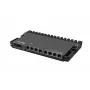 Router por cable MikroTik RB5009UG+S+IN — 1x RJ-45, 7x Gigabit cobre, 1x SFP+, PoE, DC, interfaz 2,5GbE, negro