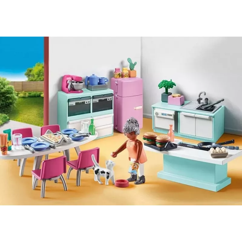 Cocina Playmobil My Life Kitchen 71608 multicolor plástico 4-10 años