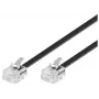 Cable telefónico Microconnect MPK182 RJ-11 RJ-11 2m negro