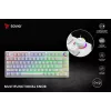 SAVIO PHENIX WHITE teclado mecánico inalámbrico, Gateron Red Pro, ABS