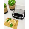Tostadora BLAUPUNKT SMS501 — Sandwichera/parrilla, 750 W, placas antiadherentes, compacta en Negro