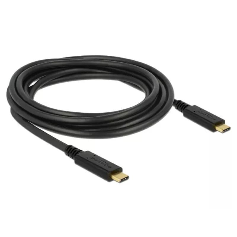 Cable USB DeLOCK 83325 USB 2.0 3 m USB-C negro