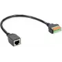 ROLINE adaptador de cable RJ45 BU - bloque de conexión por presión - adaptador - red (12.02.1172)