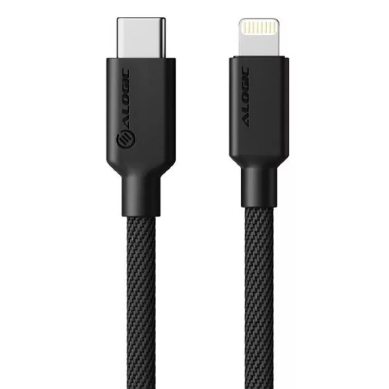 Alogic Cable USB 2.0 USB-C conector macho – Lightning conector macho 1m negro