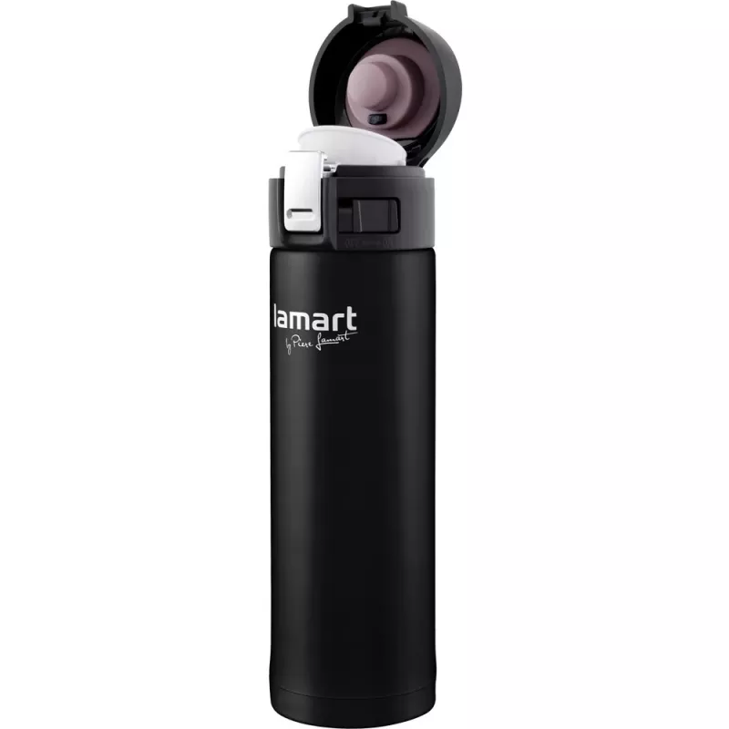 Vaso térmico LAMART LT4045 400 ml acero inoxidable vaso de viaje con aislamiento al vacío, Ø 6,4 cm