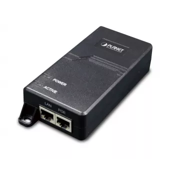 Switch de red PLANET POE173 — 2 puertos Gigabit RJ-45, Power over Ethernet (PoE), negro