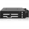 Icy Dock ToughArmor MB118VP-B - carcasa de almacenamiento - 6 x SSD U.2/U.3 NVMe, rack móvil para bahía de 5,25, con SlimSAS SFF-8654 8i - 2.5 (6.4 cm)