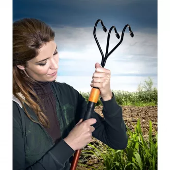 Escardillo de mano Fiskars QuikFit negro naranja