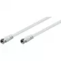 Wentronic Goobay cable de conexión SAT, blanco, 2,5 m - conector macho F conector macho F (11724)