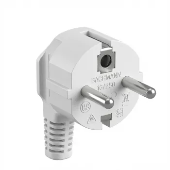 Enchufe de red tipo F Bachmann 910.200 blanco
