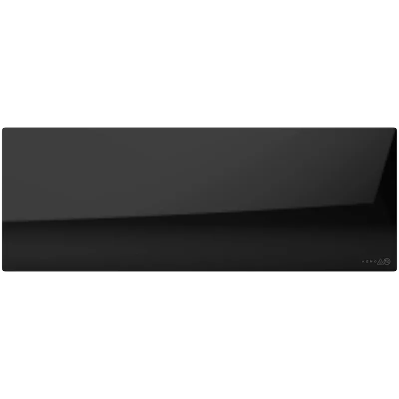 AENO Premium Eco Smart Heater, 700 W, vidrio templado, calefacción infrarroja + convección, pantalla LED, tipo de enchufe: Europa (tipo E/F), NEGRO
