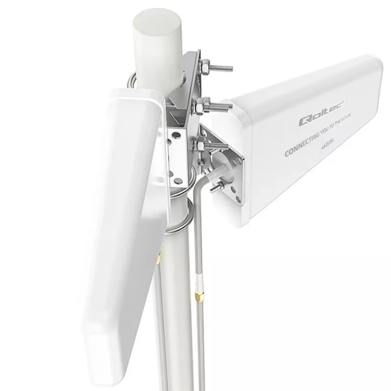 Antena 4G/5G LTE exterior QOLTEC 9 dBi, conector hembra N, cable de 3 m