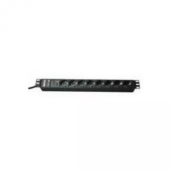 Distribuidor de corriente Bachmann 19'' 2 m 8x Schuko H05VV-F 3G 1,50mm²