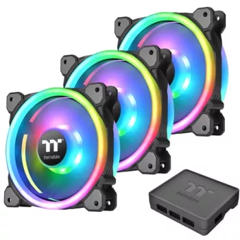 Ventilador de carcasa Thermaltake Ring Trio 14 ARGB 140mm - pack de 3