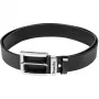 Cinturón de cuero negro talla L, cinturón portaherramientas negro, E-05365