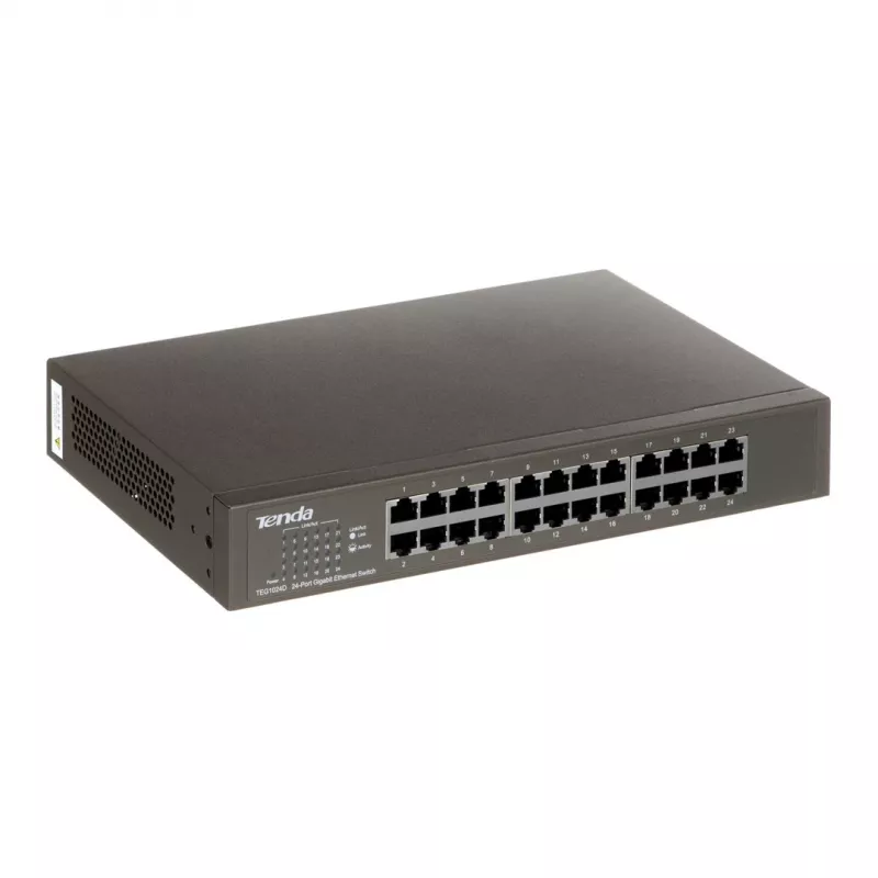 Switch no gestionado TENDA TEG1024D 24 puertos Gigabit Ethernet, 48 Gbps, tabla MAC de 8000, azul