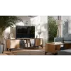 Mueble RTV Cama 4D OVO 180x38xH53 roble/hormigón