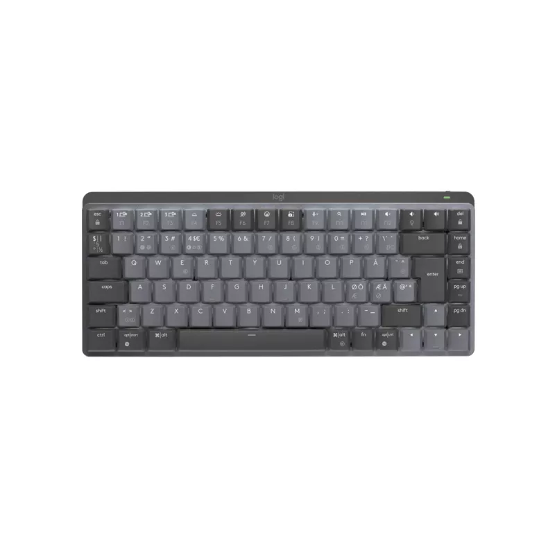 Logitech Master Series MX Mechanical Mini - Teclado - retroiluminado - Inalámbrico - Bluetooth LE - QWERTY - Nórdico (Danés/Finés/Noruego/Sueco)