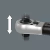 Llave dinamométrica con cuadradillo pasante Click-Torque Lock C 3 R/L negro/verde, salida 1/2, 40 a 200 Nm