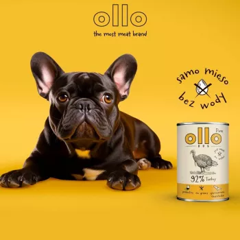 OLLO Pure Pavo - Comida húmeda para perros - 850 g