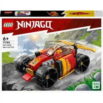 LEGO 71780 NINJAGO Coche de carreras ninja de Kai EVO 2en1, juguete de coche de carreras con modelo todoterreno, set de construcción para niños y niñas a partir de 6 años, cumpleaños