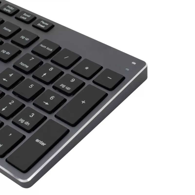 Teclado inalámbrico SBOX WK-131 US, diseño compacto de metal, distribución US