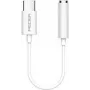 PEDEA USB-C a 3,5 mm conector de auriculares, blanco, adaptador de audio jack
