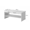 Banco / mesa PAFOS 120x60x50 cm blanco mate