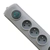 Protector de sobretensión Qoltec 50163 gris 4 tomas de corriente AC 230V 1,5m