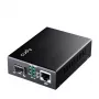 Convertidor de medios de red Cudy MC220 — Gigabit (1000 Mbit/s) monomodo SFP 1310 nm, 1x RJ-45, 1x SFP, negro