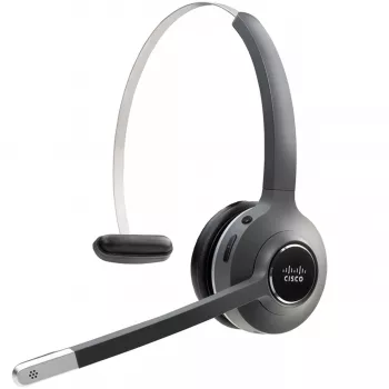 Auriculares Cisco 561 — auriculares DECT inalámbricos on-ear de una sola oreja con estación base, 50–18.000 Hz, 100 m de alcance, 74,5 g, charcoal