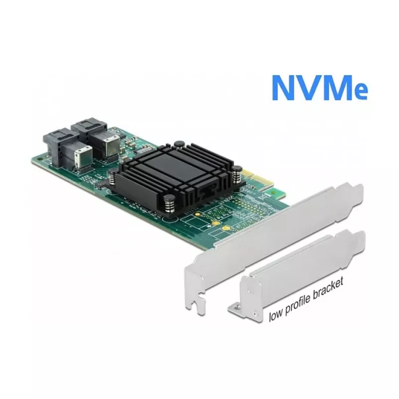 DeLOCK tarjeta PCI Express x8 a 2 x SFF-8643 internos NVMe formato low profile