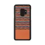 Funda para smartphone Man and Wood para Galaxy S9 — cuadros marrones con borde negro