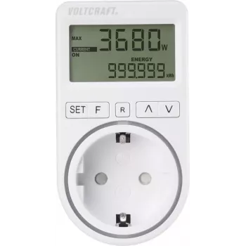 VOLTCRAFT SEM4500 medidor de consumo eléctrico con previsión de costes, función de alarma, tarifa eléctrica ajustable (VC-8235895)