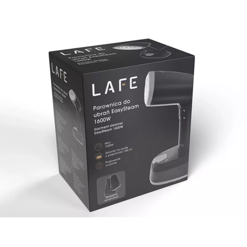 Lafe EasySteam LAFZEL47580 vaporizador de ropa, 1600 W, negro