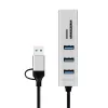 Hub USB 3.0 USB-A, ranura SD/microSD, 2 en 1
