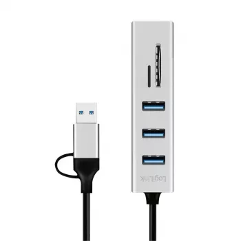 Hub USB 3.0 USB-A, ranura SD/microSD, 2 en 1